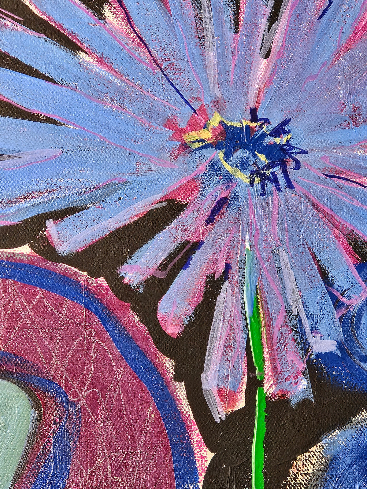 Full painting on easel — Otherworldly by Jamie Conner Studio
